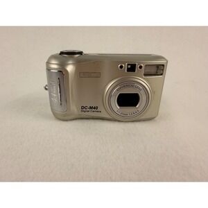 Gateway DC-T40 Digital Camera 4.1MP 3x Optical Zoom Silver Vintage Y2K Bundle
